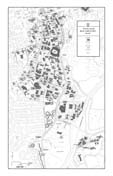 8 x 11 UGA Black and White Campus Map