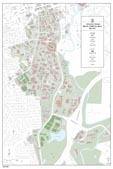 24 x 36 UGA Campus Map with Building Numbers