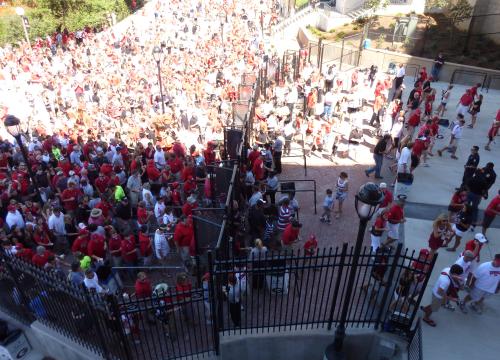 Reed Plaza, First Home Game of 2010 Season