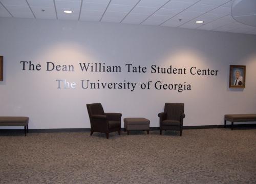 Dean William Tate Lobby Signage